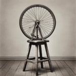 “Roue de Bicyclette” (1913) – Considerata una delle prime opere di arte ready-made, questa opera consiste in una ruota di bicicletta montata su uno sgabello. Con questo semplice gesto, Duchamp ha sfidato la nozione tradizionale di arte come qualcosa di unicamente creato dall’artista.